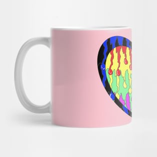 rainbow heart myth goth 23 Mug